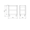 3-Tray Service Cart - Image 2